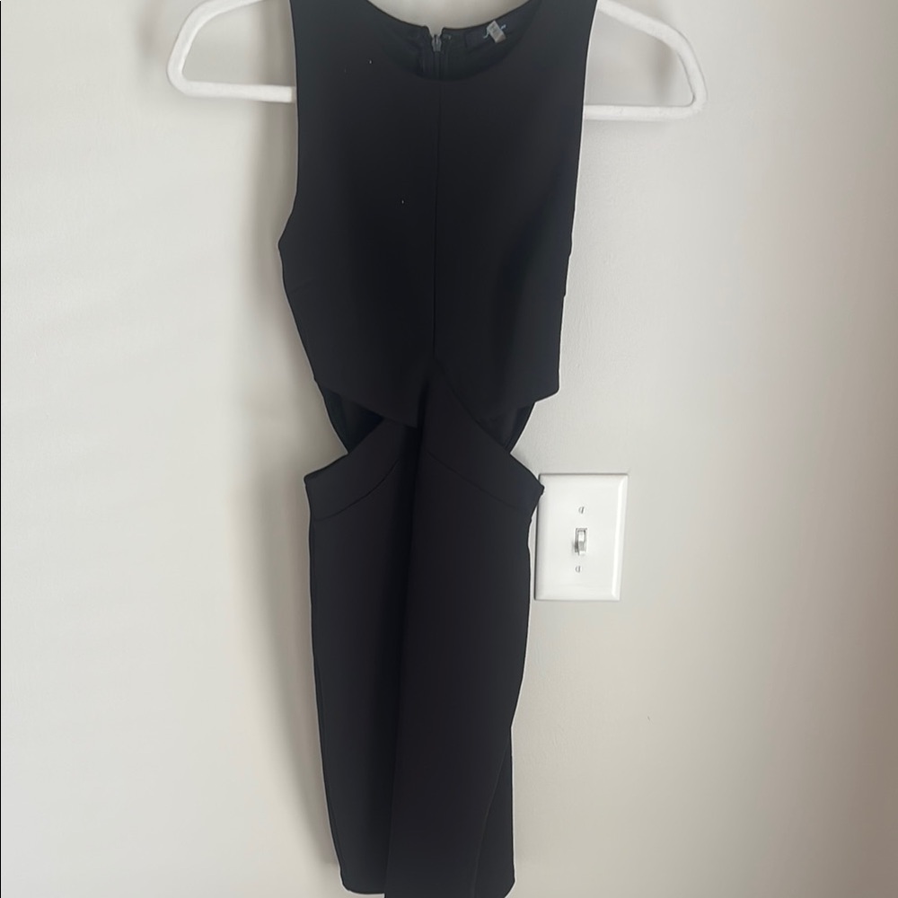 Soprano Black Sleeveless Bodycon Mini Dress